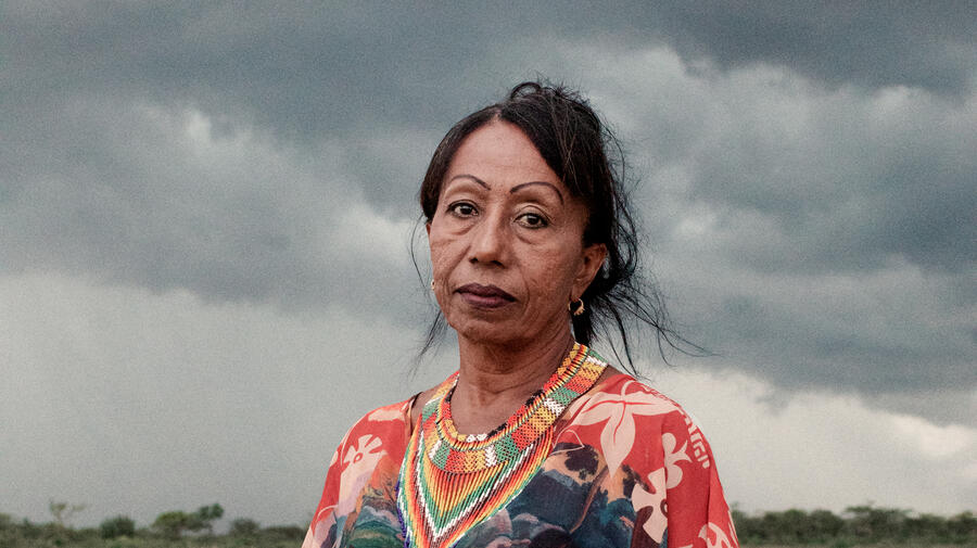 A portray of Sonia Bermúdez.