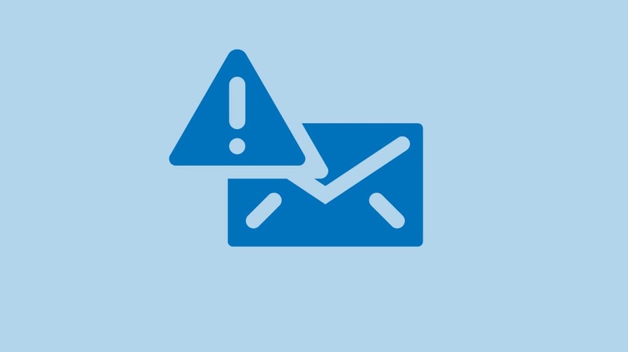 An icon of a webpage with a warning sign