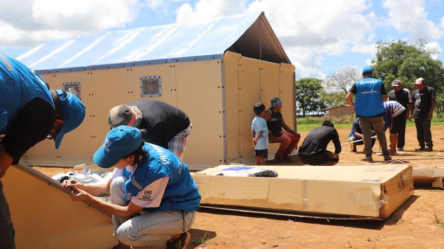 ACNUR donó unidades de vivienda a la comunidad Warao Coromoto, en el Distrito Federal.