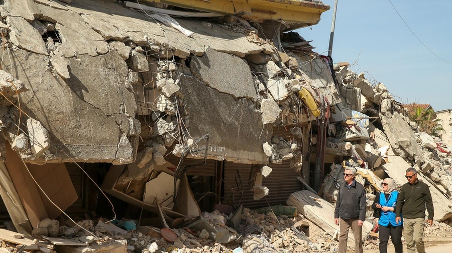 Türkiye. High Commissioner visits earthquake-affected Hatay in the country visit.