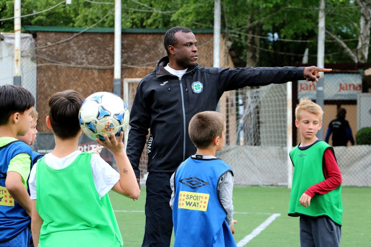 Croatia. Celestine Olisa, Nigerian refugee in Zagreb, Croatia in April, 2017.