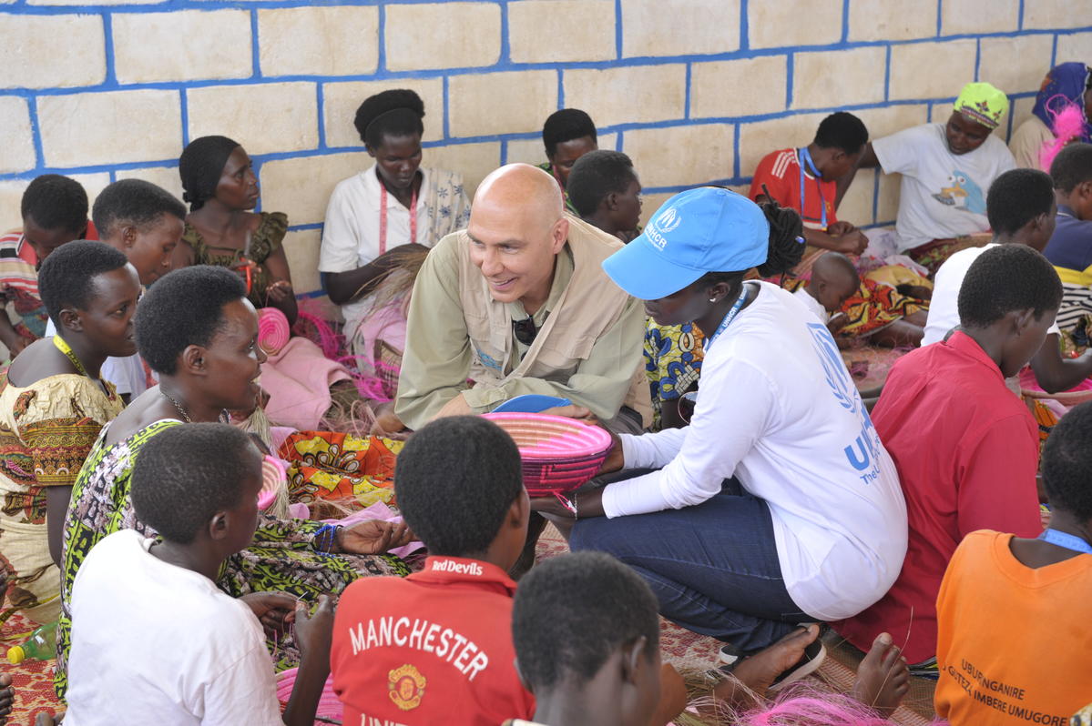 Rwanda. Volker Türk, Assistant High Commissioner for Protection visits Mahama refugee camp