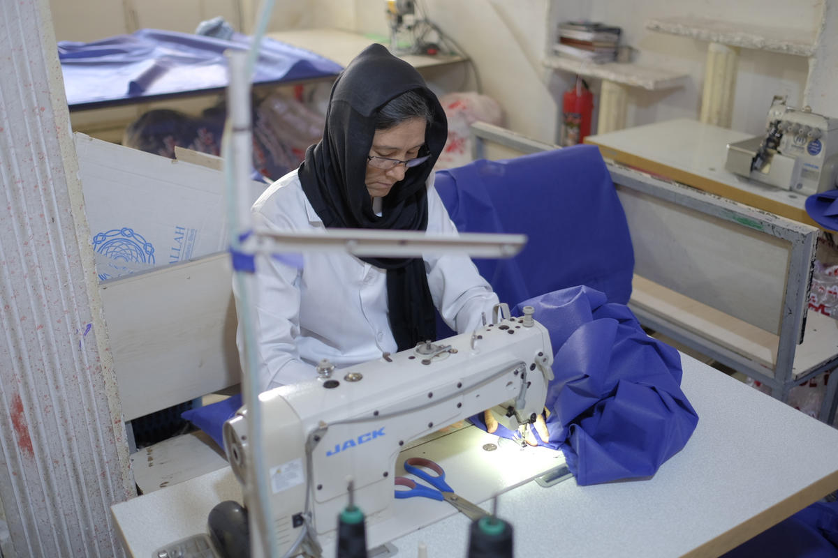 Iran. Afghan widow sets up small business employing fellow refugees