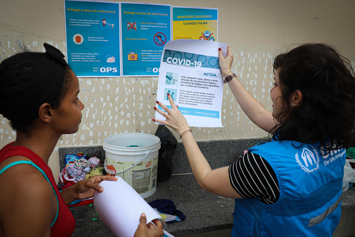 Brazil. Venezuelan refugees receive Covid-19 prevention guidelines