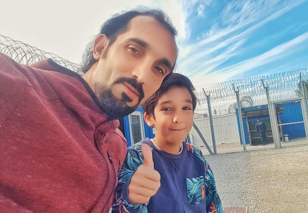Hungary. Persistence pays off for Iranian refugee father and son