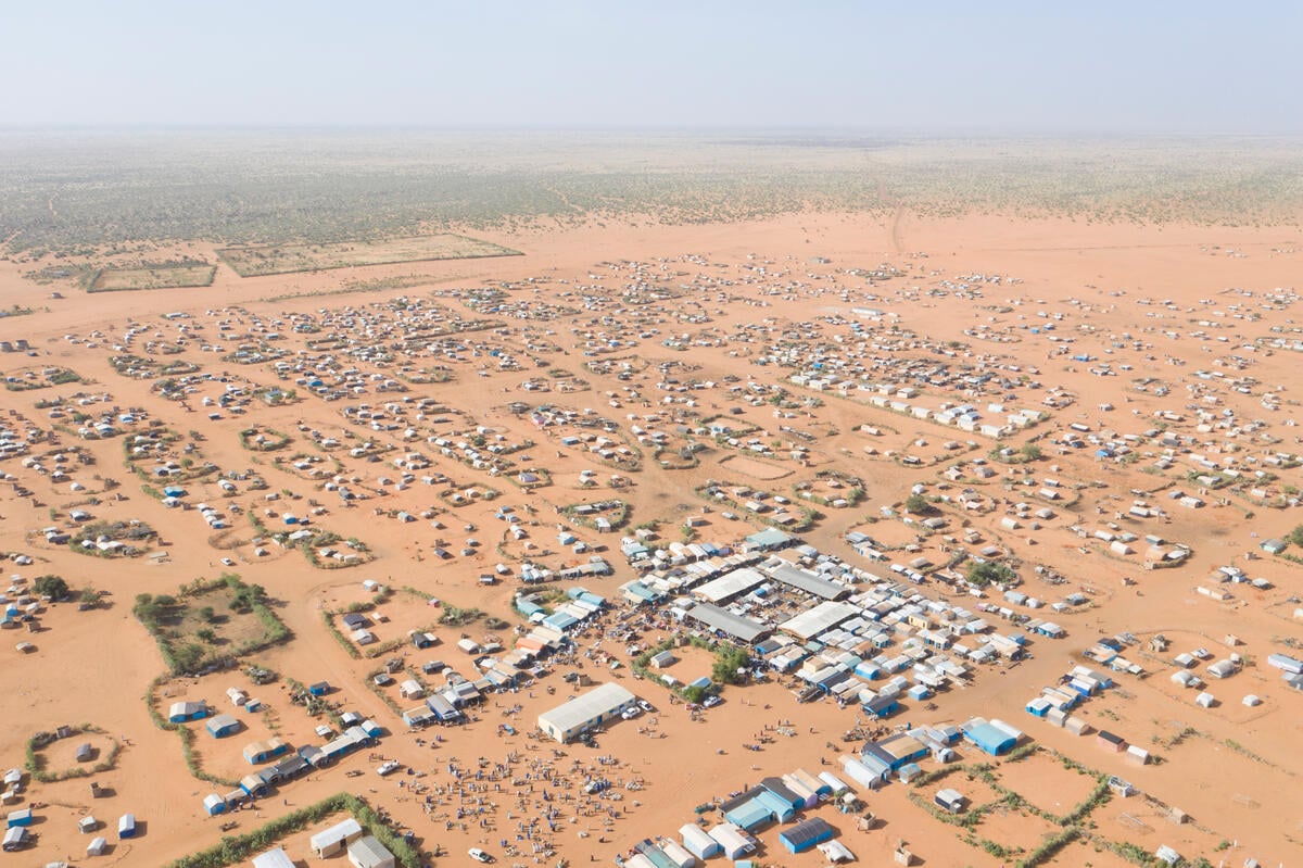 Mauritania. Daily life at Mbera refugee camp