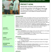 Morocco Community Centre for Refugee Women and Children: A UNHCR Women Leading for Livelihoods Project