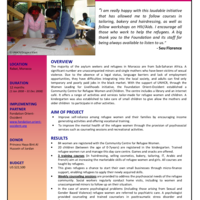 Morocco: Community Centre for Refugee Women and Children