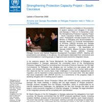 SPCP South Caucasus: Armenia and Georgia Roundtable on Refugee Protection held in Tbilsi on 16 December 2009