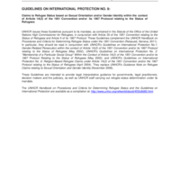Guidelines on International Protection No. 9 (English)