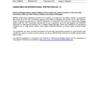 Guidelines on International Protection No. 10 (English)