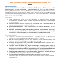 Lebanon HC structured dialogue mission report