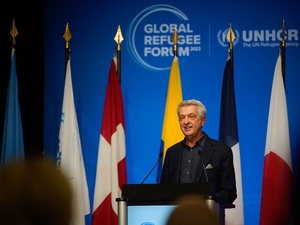 UN High Commissioner for Refugees during the closing of the Global Refugee Forum 