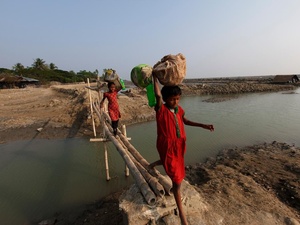 Bangladesh. Climate displaced people in Cox's Bazar