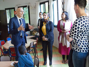 Morocco. Volker Türk, UNHCR's Assistant High Commissioner for Protection, praises the country's achievements in protecting refugees