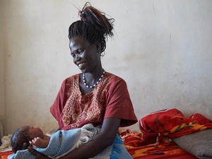 South Sudan. Princess Sarah Zeid meets displaced women and children