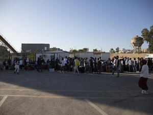 Libya. Refugees freed from detention are evacuated from Tripoli conflict zone