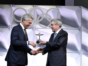 Switzerland.UN Refugee Agency honoured with Olympic Cup for sporting contribution