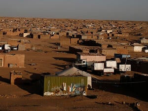 Algeria. A general view of a part of the refugee camp of Boudjdour in Tindouf