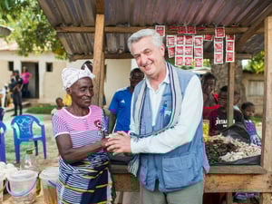 Cote D'Ivoire. Ivorian returnee starting a business in her hometown