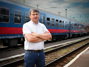 László Helmeczi, mayor of Záhony, a border town between Hungary and Ukraine.