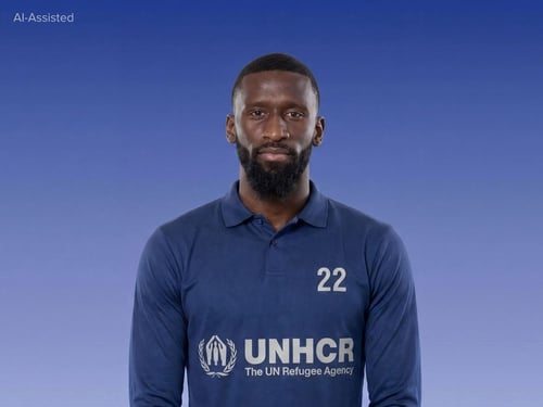AI-assisted picture of Antonio Rudiger