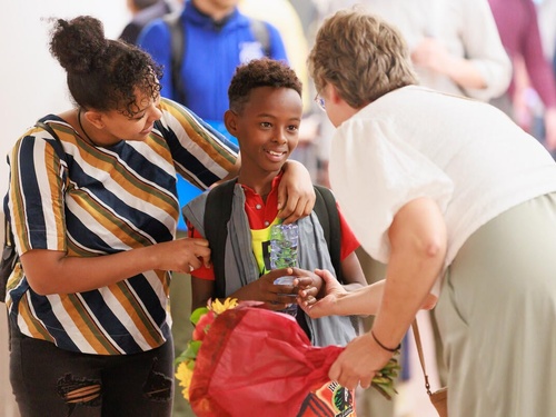 Belgium. After more than 10 years apart, Yohannes was reunited with his mother.