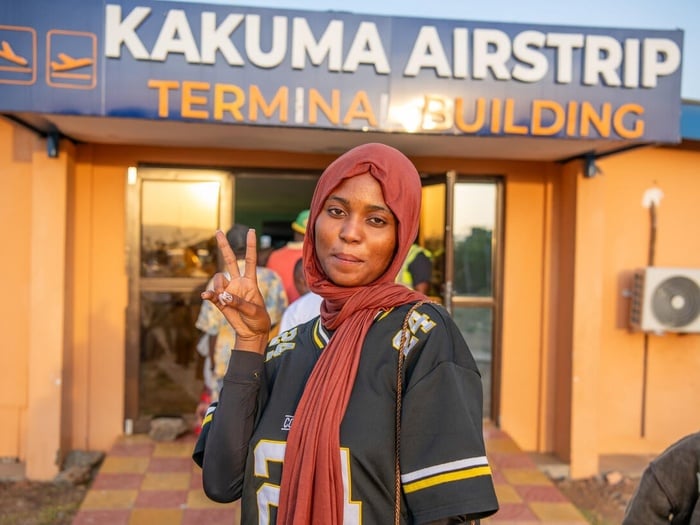Kenya. Burundian refugees return home on voluntary repatriation from Kakuma