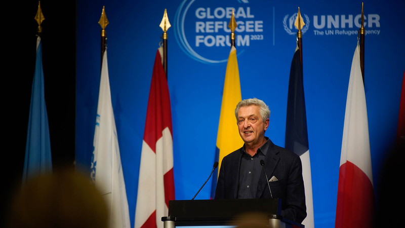 المفوض السامي يختتم فعاليات المنتدى العالمي للاجئين 2023
