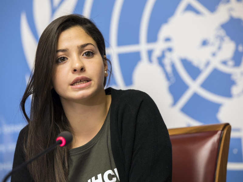 Switzerland. Refugee Olympian Yusra Mardini announced as UNHCR Goodwill Ambassador