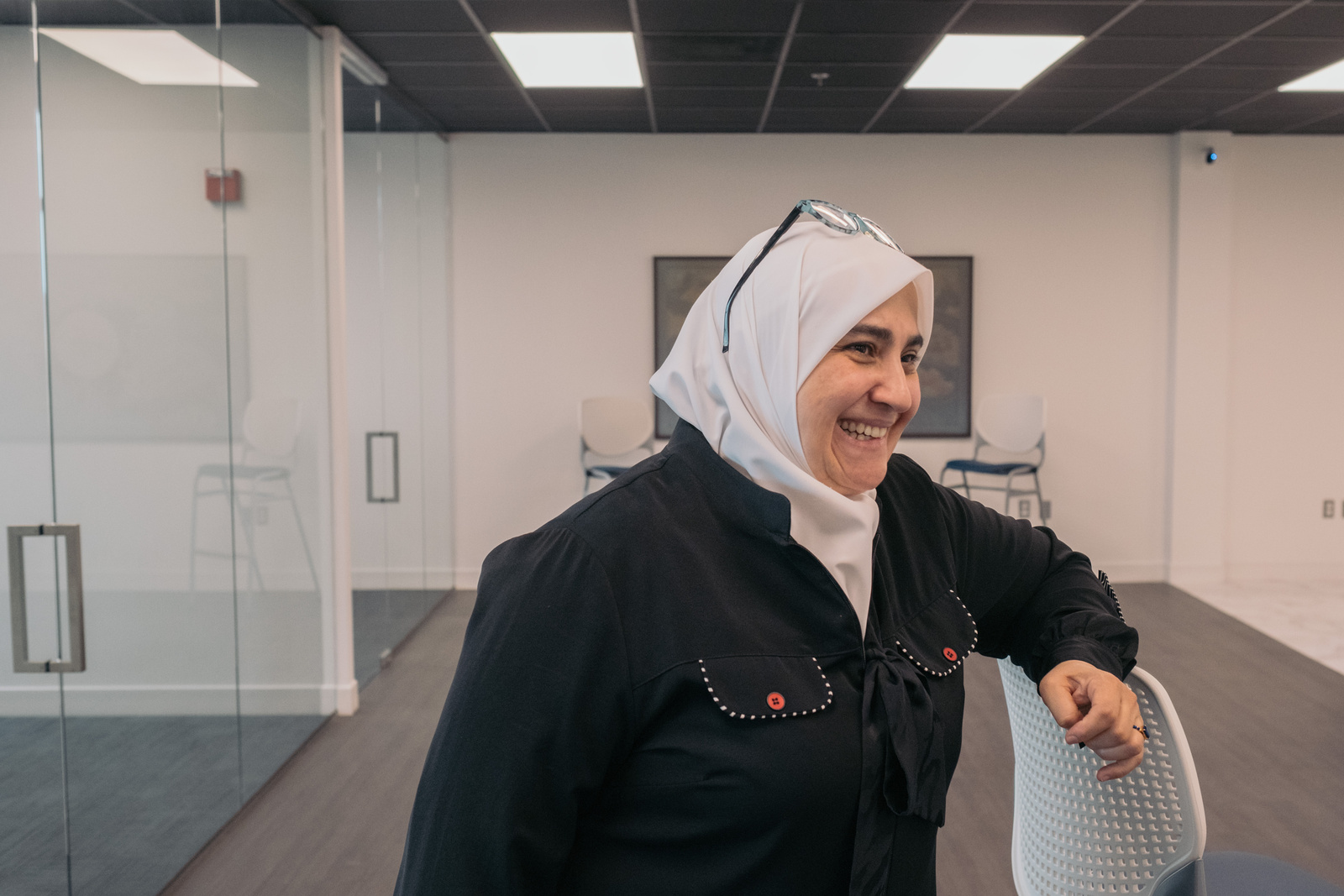 The founder and CEO of Mozaic, Raghad Bushnaq. © UNHCR/Jeoffrey Guillemard