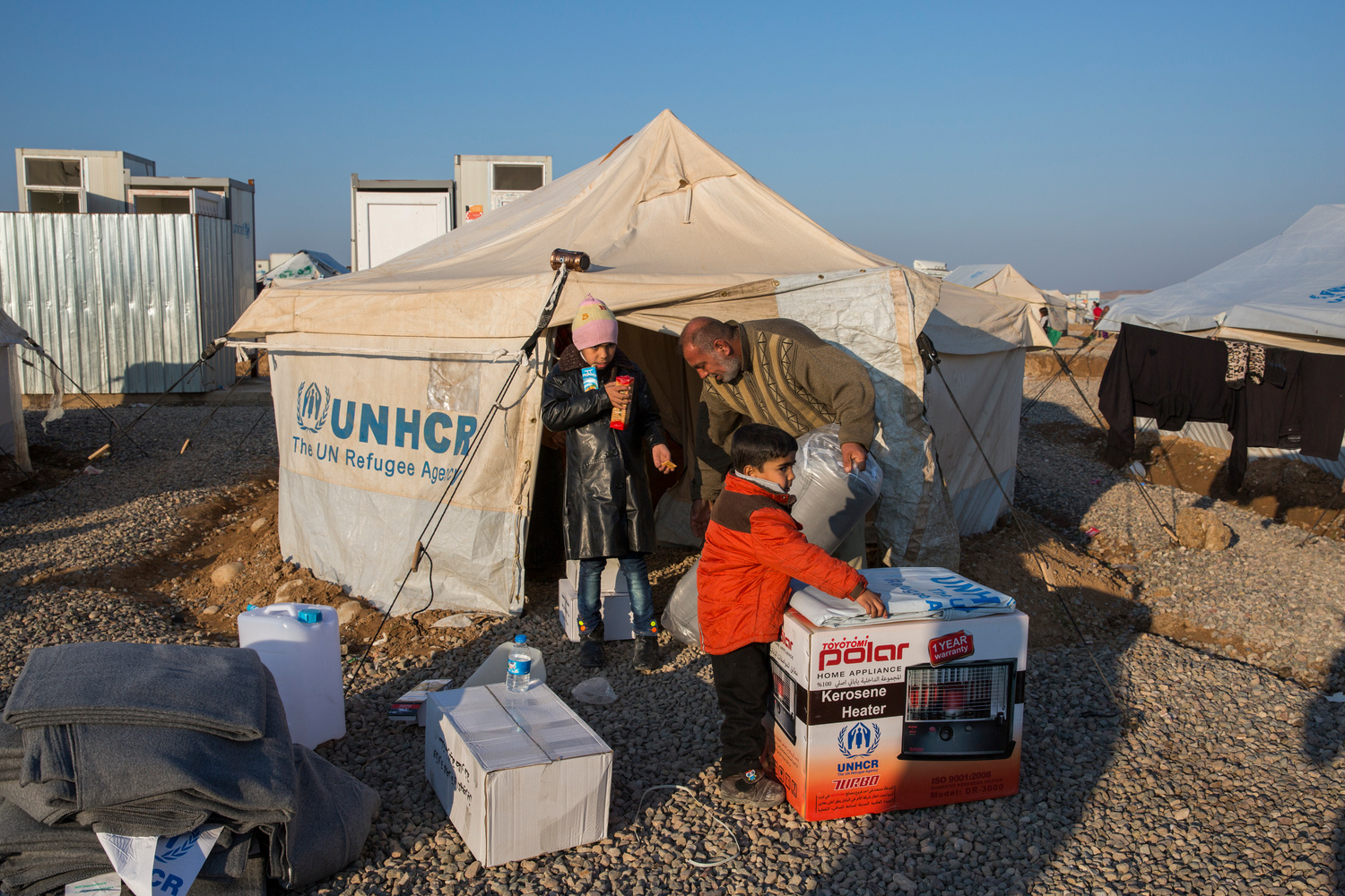 Iraq. IDPs from west Mosul reach safety