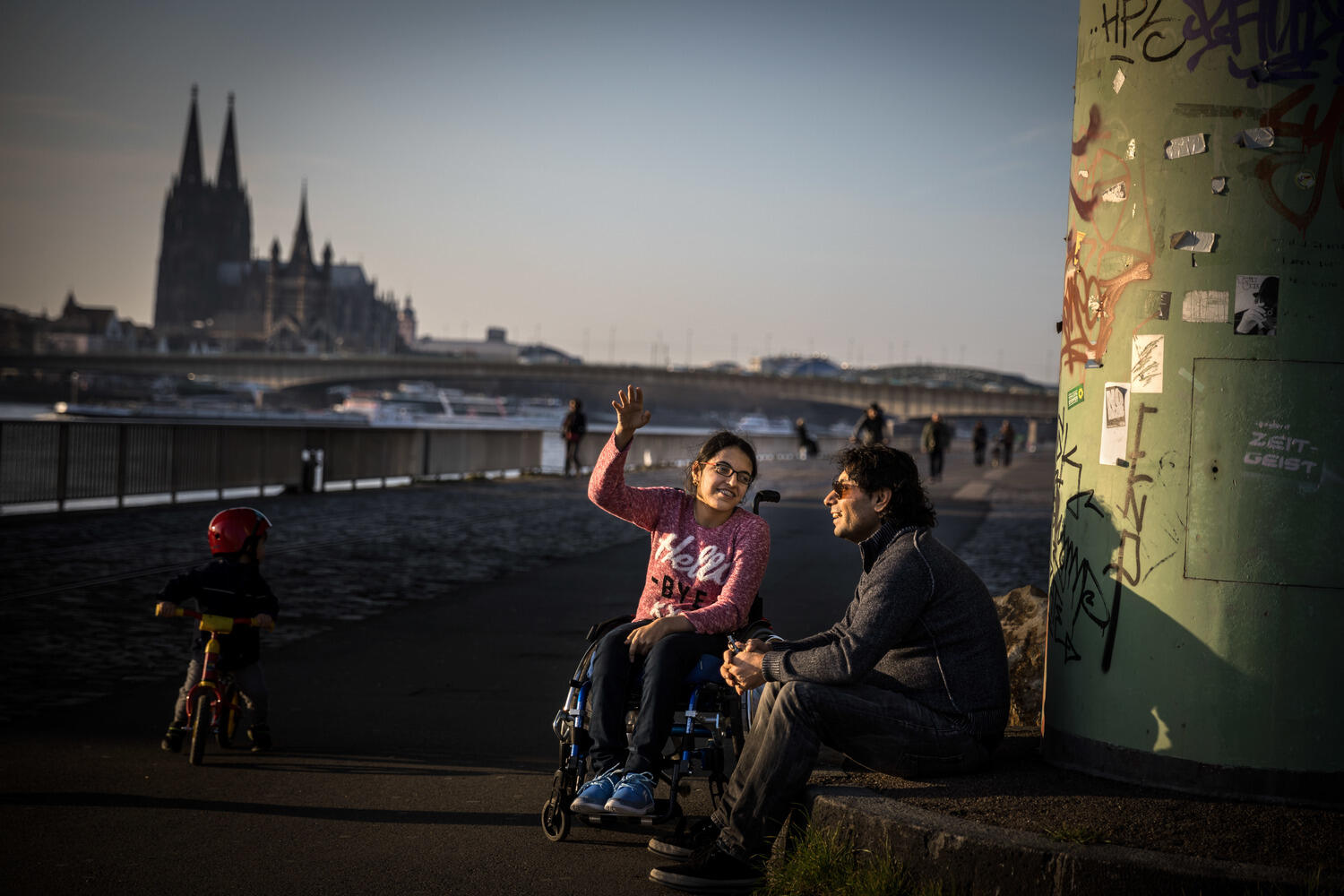 Germany. Escape from Syria to Germany in a Wheelchair.