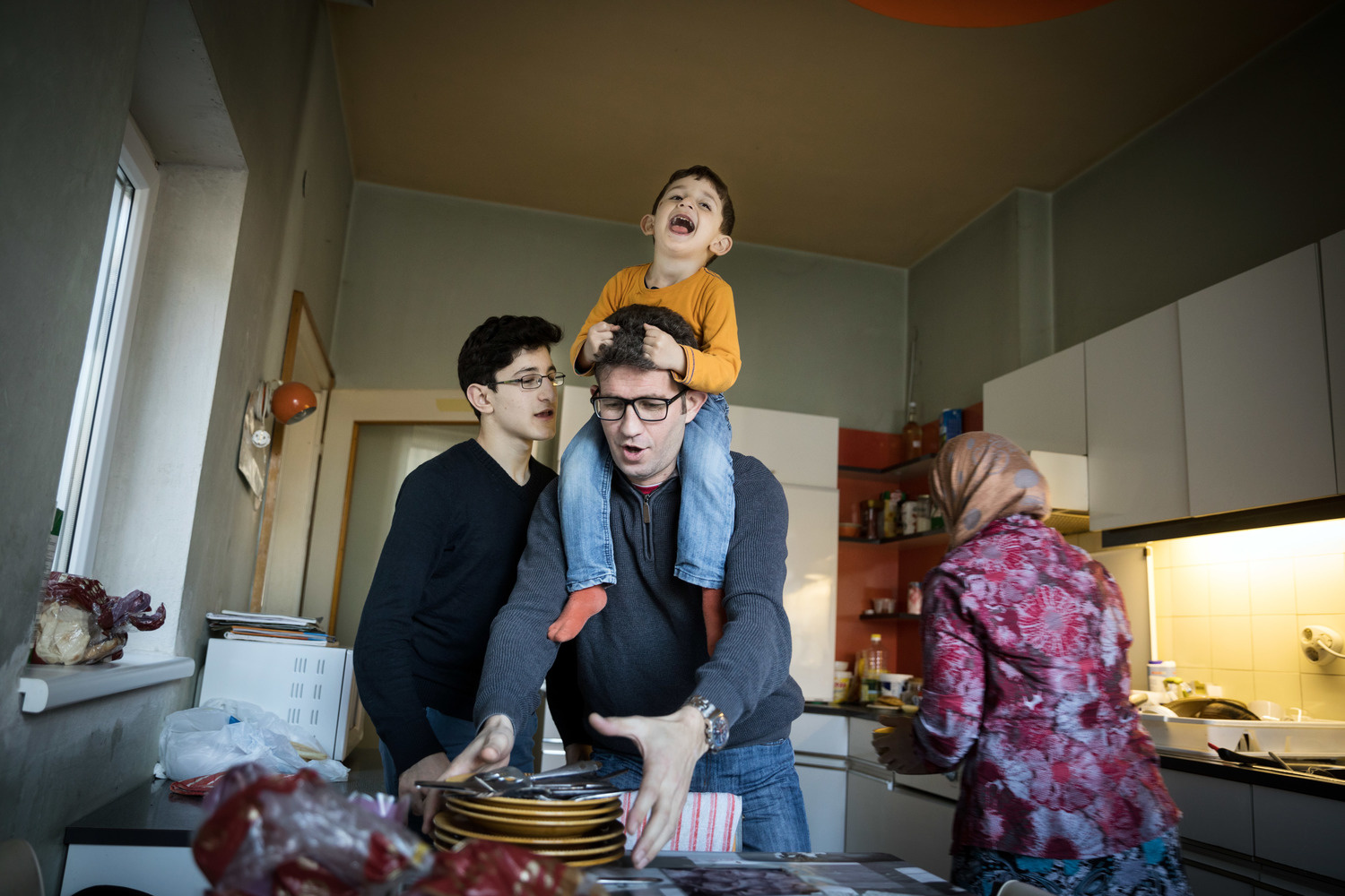 Austria. Refugees long for reunion with loved ones left behind.