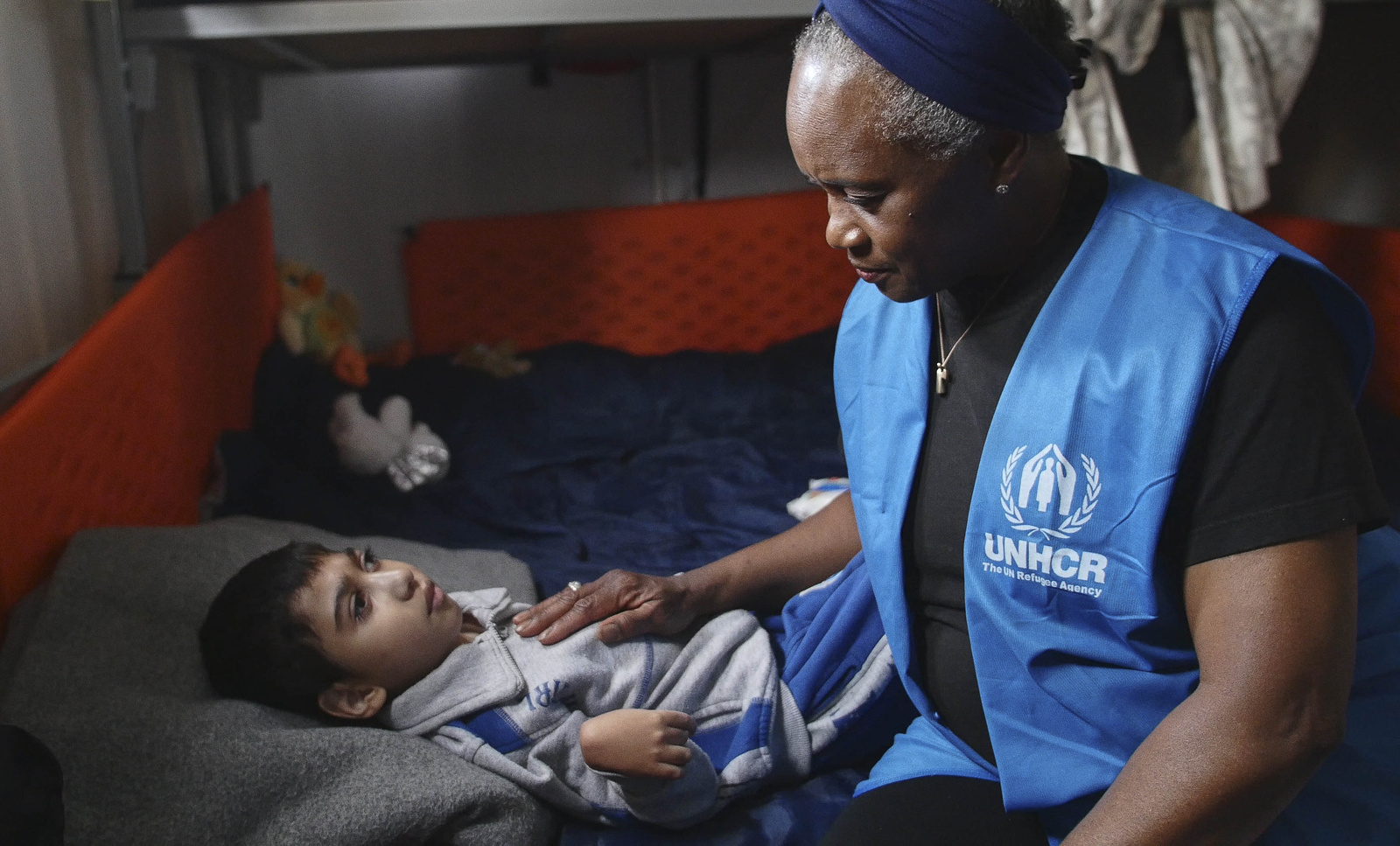 UNHCR Goodwill Amabassador Barbara Hendricks meets refugees in Greece
