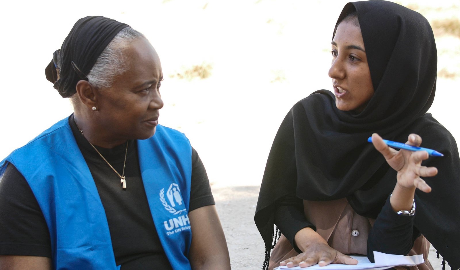 UNHCR Goodwill Amabassador Barbara Hendricks meets refugees in Greece