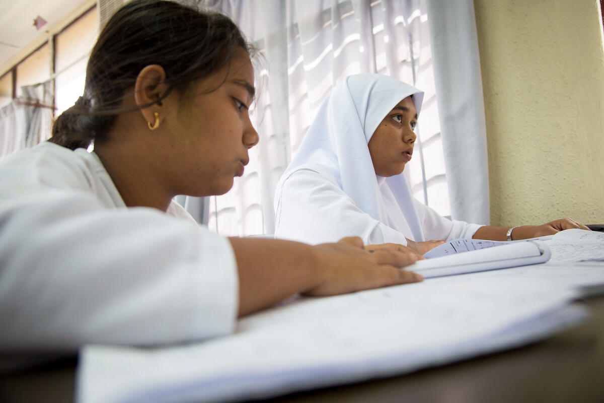 Malaysia. Rohingya refugee education