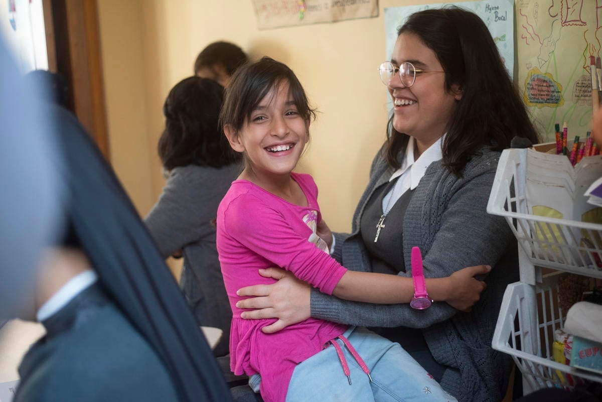 Colombia. Therapeutic day centre for Venezuelan children readies them for school