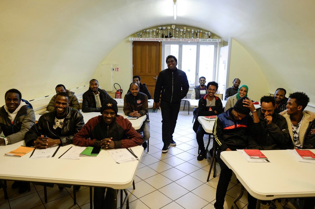 France.A Village opens homes for refugees