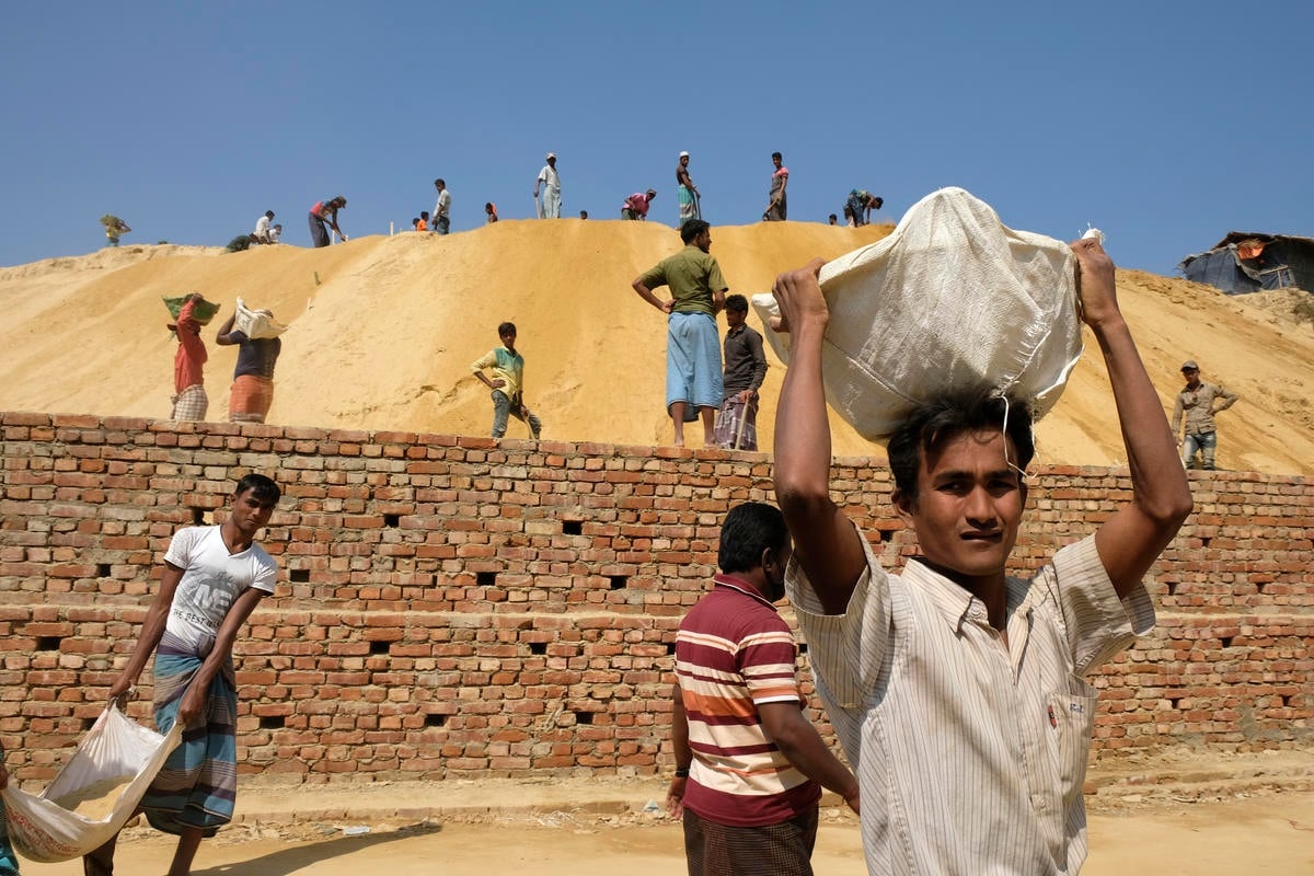 Bangladesh. UNHCR staff's visit to Rohingya refugees in Kutapalong mega camp in Cox's Bazaar.