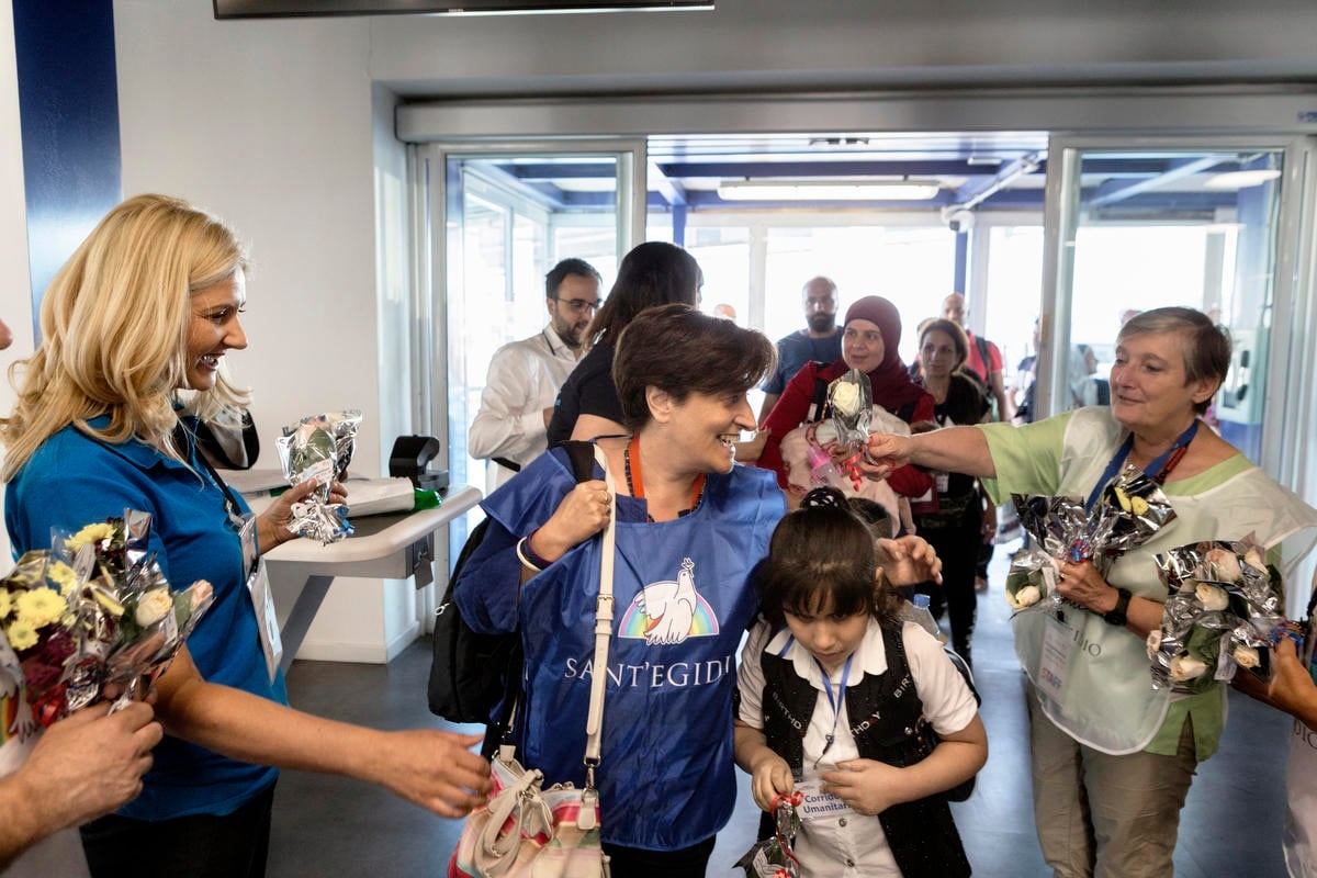 Italy. Humanitarian Corridors programme nominated for UNHCR's Nansen Award