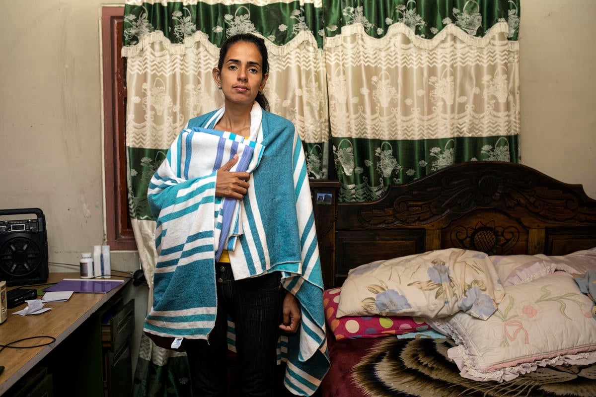 Colombia. Venezuelan woman tries to regain strenght in private shelter in Colombia