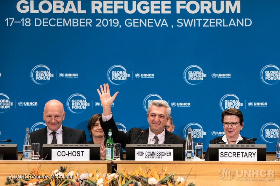 UN Refugee Agency UNHCR Global Refugee Forum 2019 Geneva Switzerland UN High Commissioner for Refugees Filippo Grandi 
