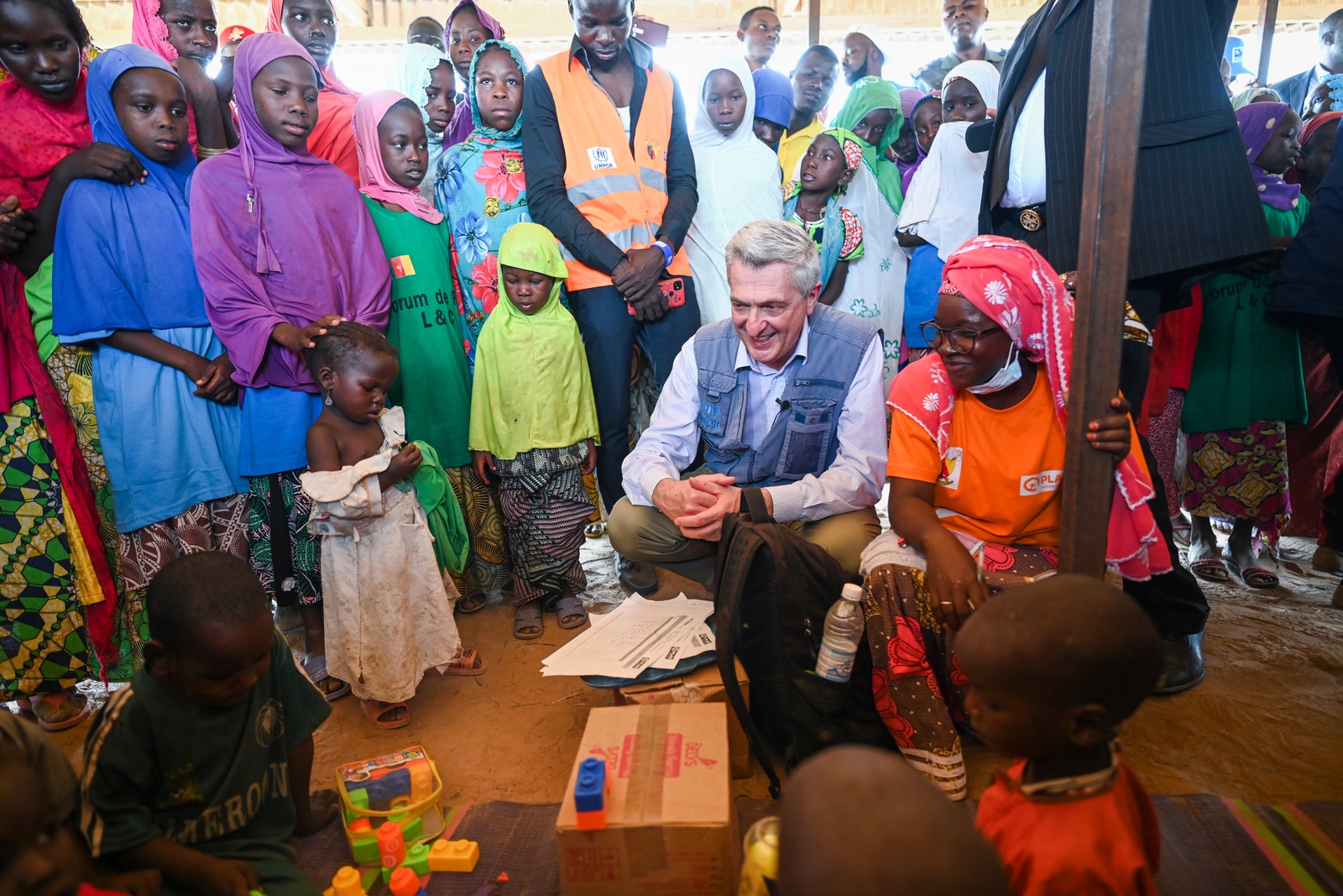 Cameroun. Filippo Grandi, High Commissioner for Refugees, visiting Nothern Cameroon