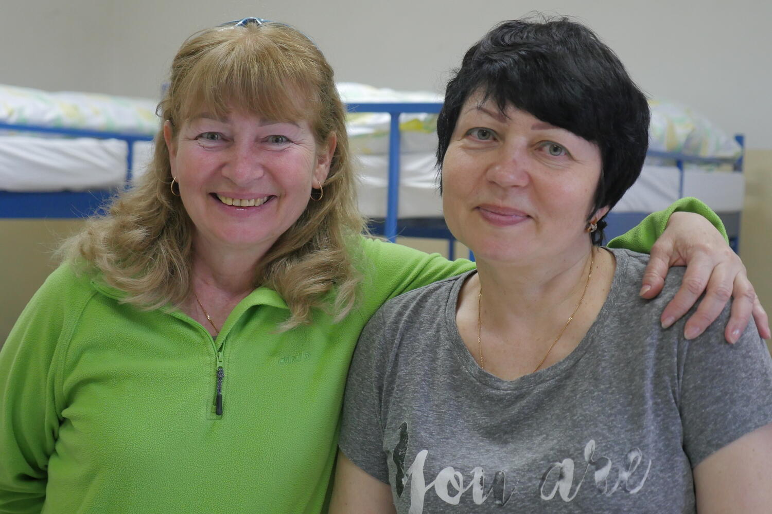 Cloud of uncertainty starts to lift for Ukrainian sisters fleeing war 