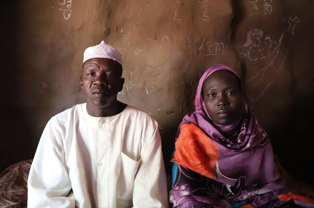 South Sudan. Bereaved parents mourn the loss of child who was killed by UXO blast in Maban