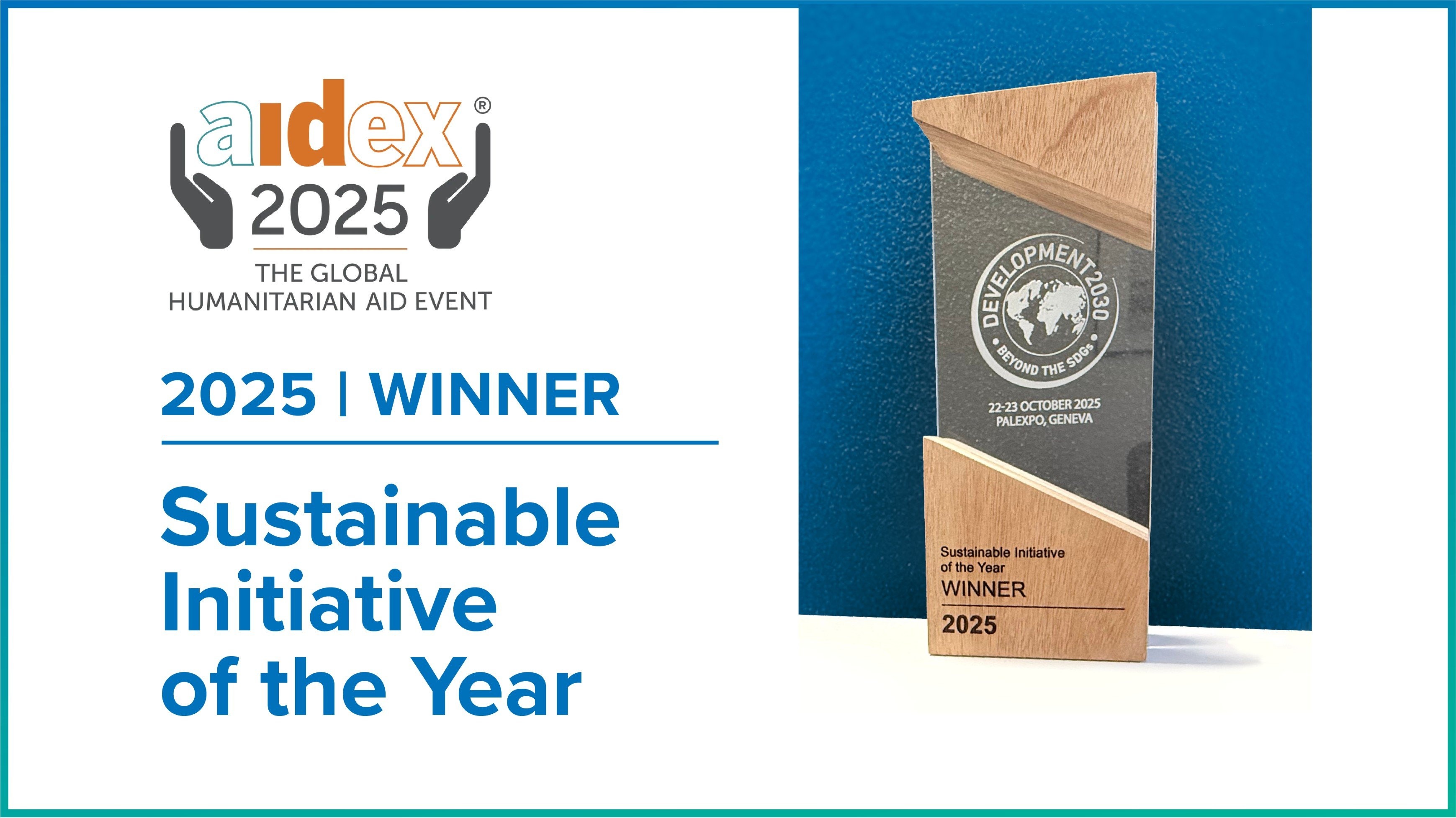 AidEx 2025 Global Humanitarian Aid event: 2025 winner | Sustainable initiative of the year
