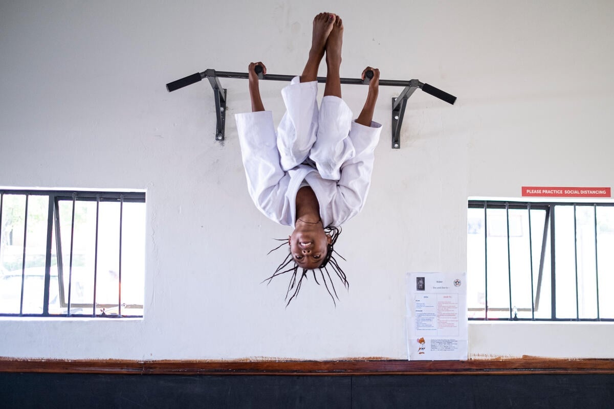 South Africa. 16 Days of Activism against Gender-Based Violence campaign at the Judo for Peace in Alexandra, Johannesburg