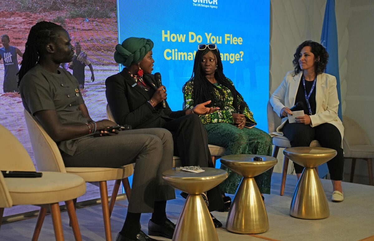 UAE. UNHCR Goodwill Ambassador Emi Mahmoud at the COP 28