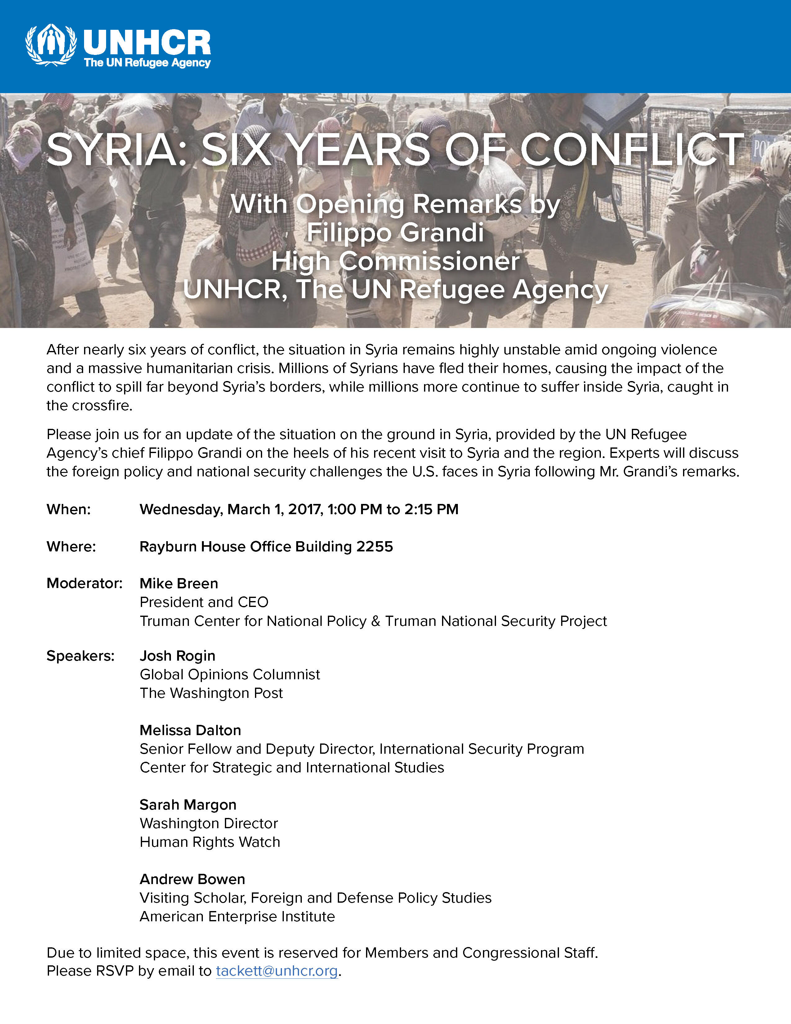 Syria: Six Years of Conflict Event